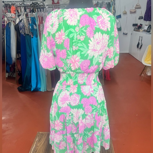 Green and purple summer dress 💜💚 - Picture 2 of 2